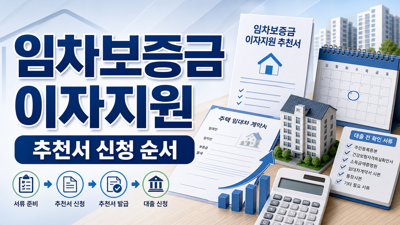 청년 임차보증금 이자지원 추천서 신청, 대출 전 확인할 서류와 순서 관련 이미지 1