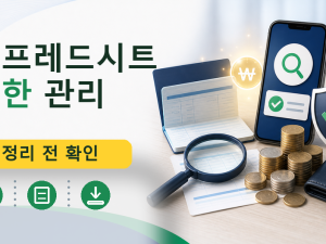 스프레드시트 권한 관리를 설명하는 대표 이미지