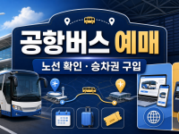 공항버스 예매 방법: 노선별 예약 여부와 인천공항 승차권 구입 순서 관련 이미지 1