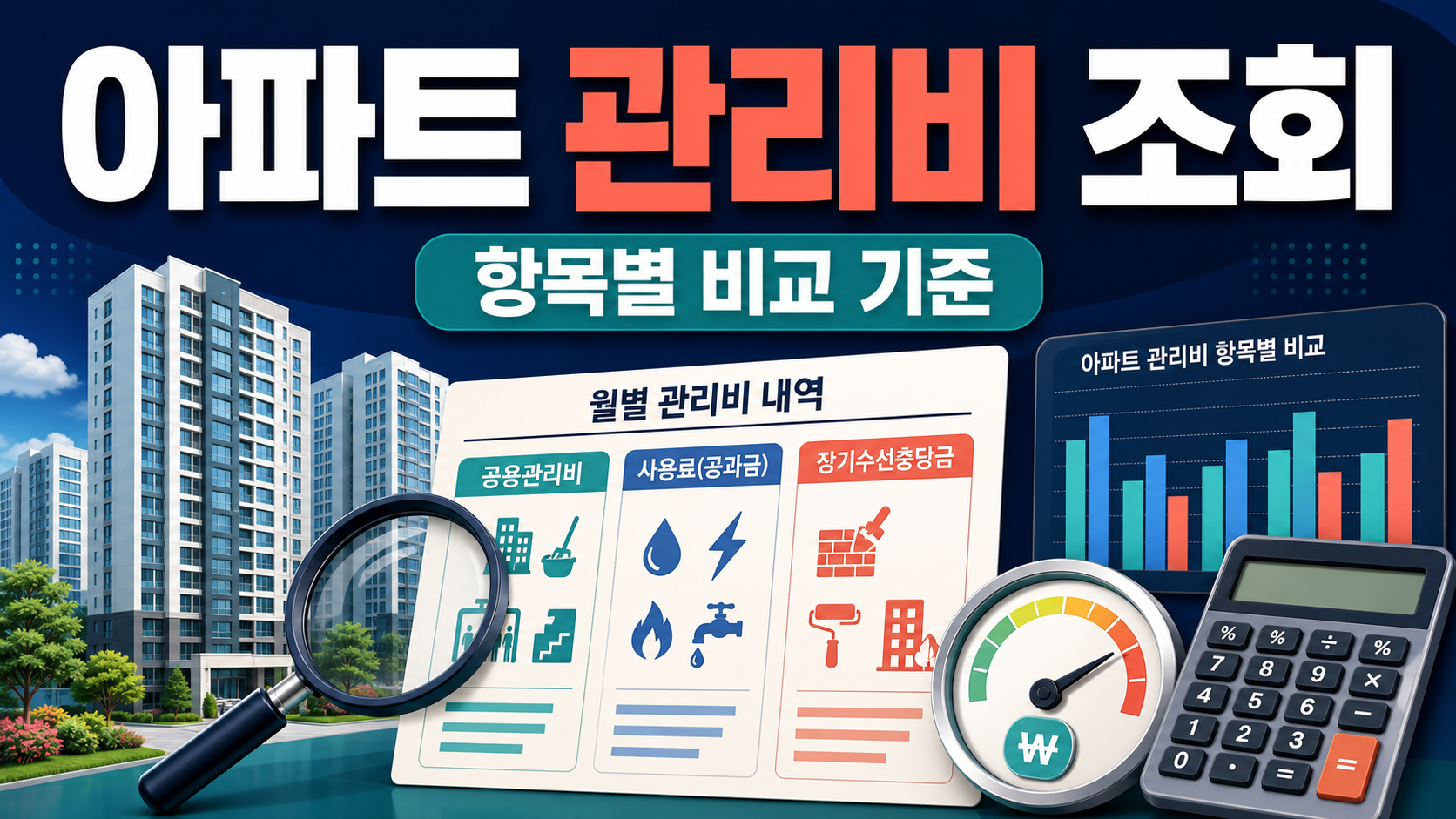 아파트 관리비 조회: K-apt 항목과 비교 기준 관련 이미지 1