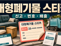대형폐기물 스티커 신청과 배출번호 확인법 관련 이미지 1