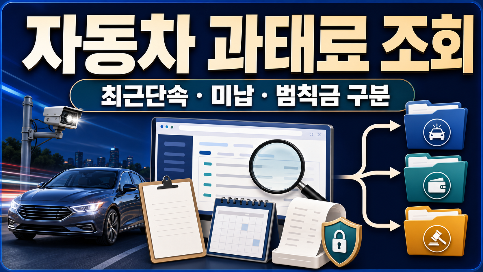 자동차 과태료 조회 방법과 최근단속·미납범칙금 차이 관련 이미지 1