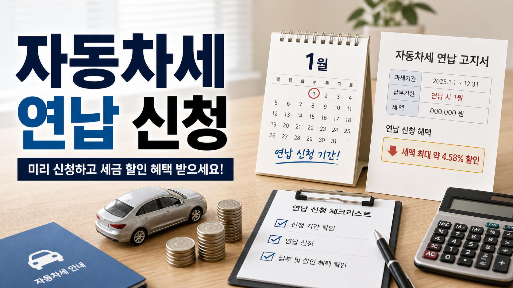 자동차세 연납, 10% 절약하고 똑똑하게 납부하는 모든 것 관련 이미지 1