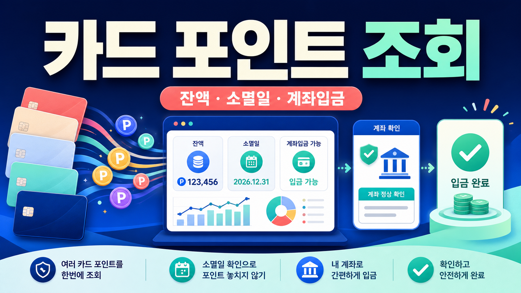 카드 포인트 조회부터 본인 계좌 입금까지 확인하기 관련 이미지 1