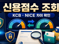 신용점수 조회 방법과 KCB·NICE 점수가 다른 이유 관련 이미지 1
