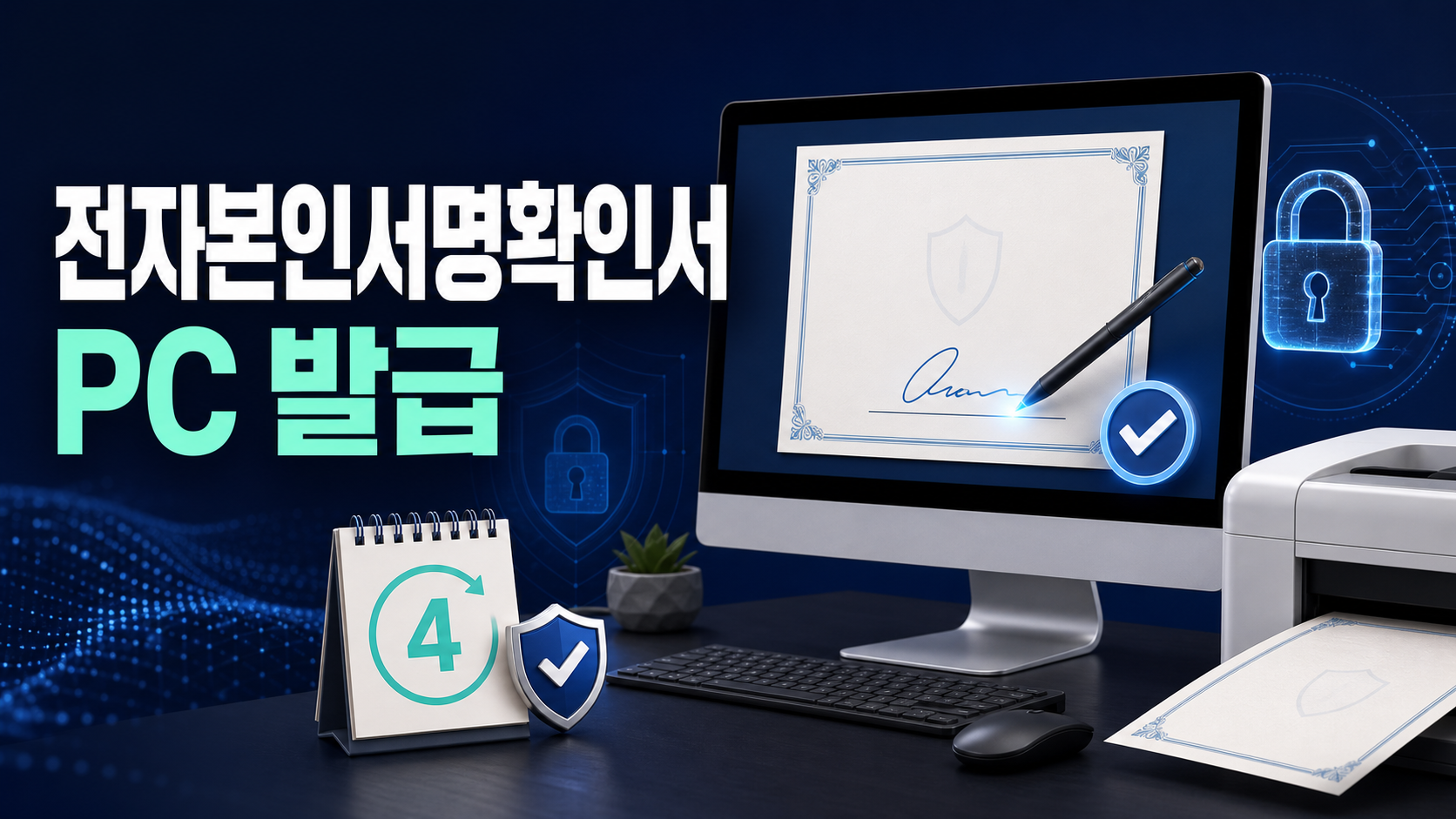 전자본인서명확인서 PC 발급 - 최초 승인·4년 갱신·제출처 정리 관련 이미지 1