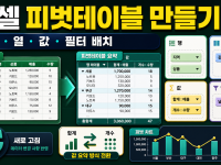 엑셀 피벗테이블 만들기 - 행·열·값·필터 배치와 새로고침 관련 이미지 1