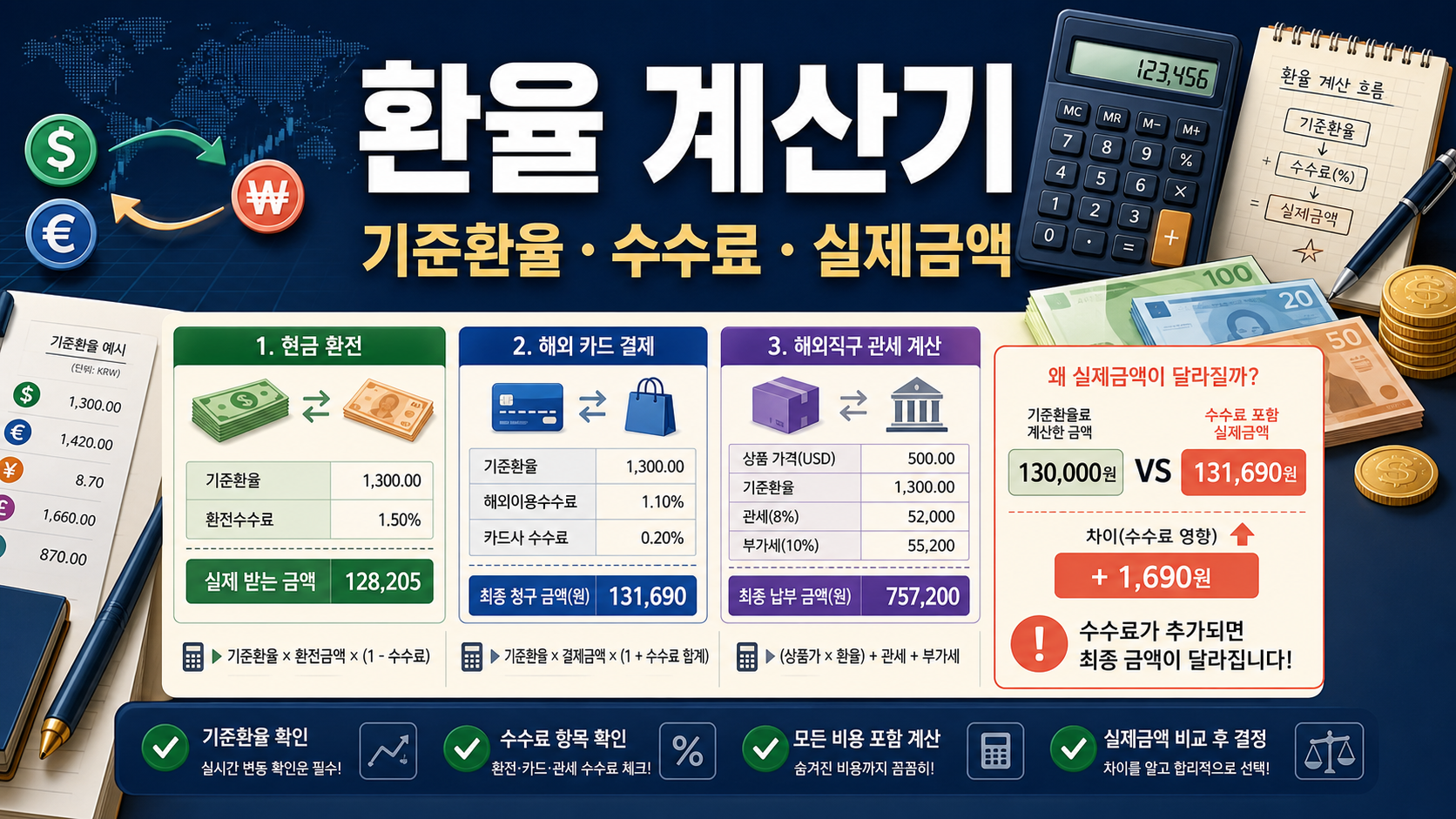 환율 계산기 결과와 실제 결제금액이 다른 이유 관련 이미지 1