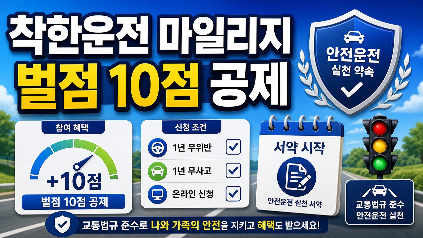 착한운전 마일리지 신청 벌점 감경 조회 2026 확인법 관련 이미지 1
