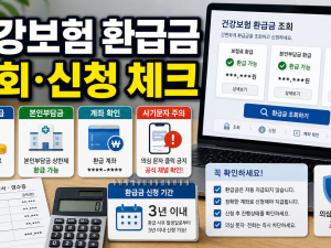 건강보험 환급금 조회 신청 보험료와 본인부담금 차이 관련 이미지 1