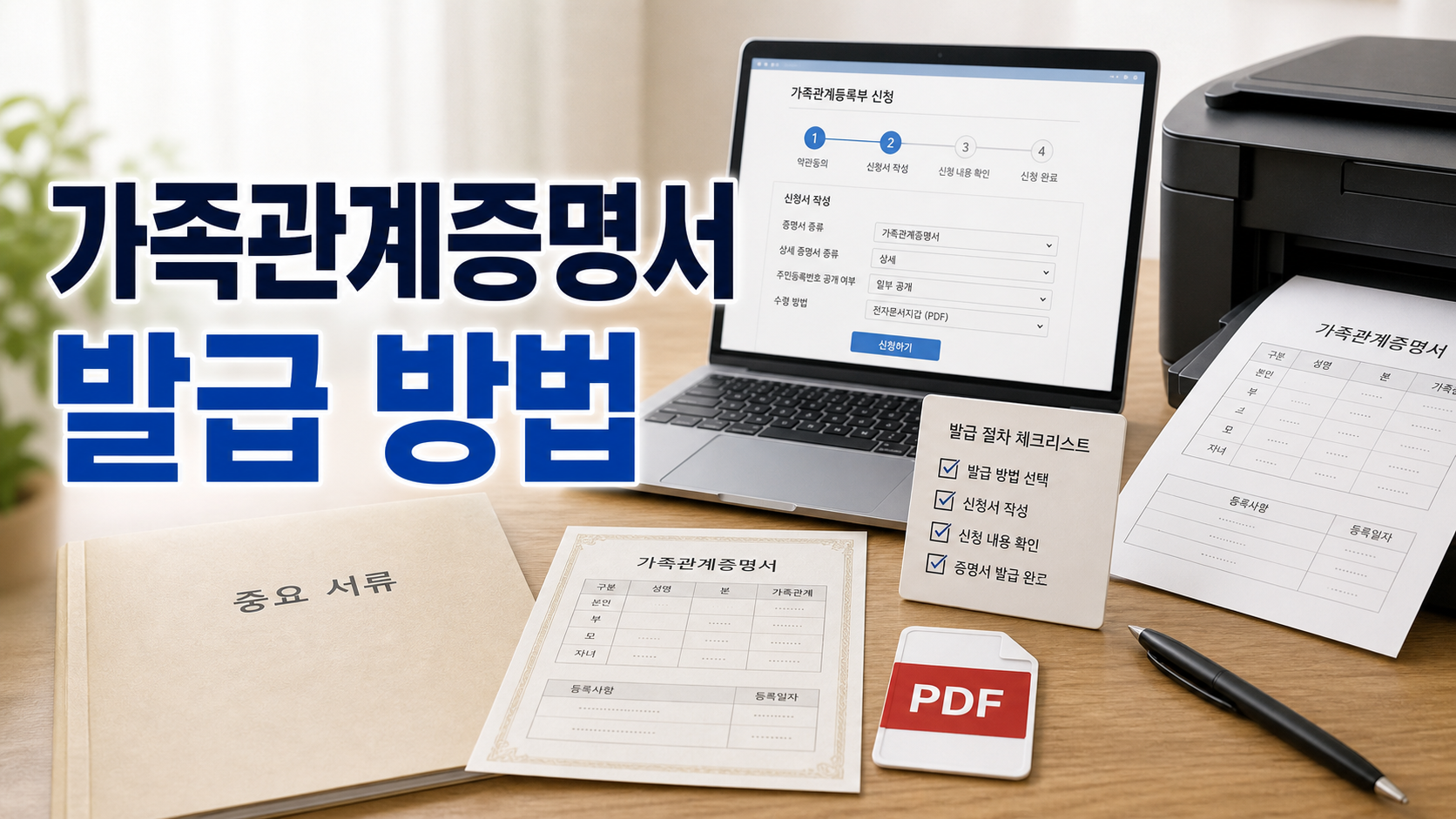 가족관계증명서 발급, 10분 안에 끝내는 초간단 방법! 관련 이미지 1