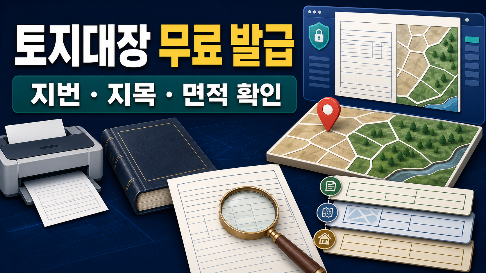 토지대장 무료 발급·열람과 지번 확인 방법 관련 이미지 1