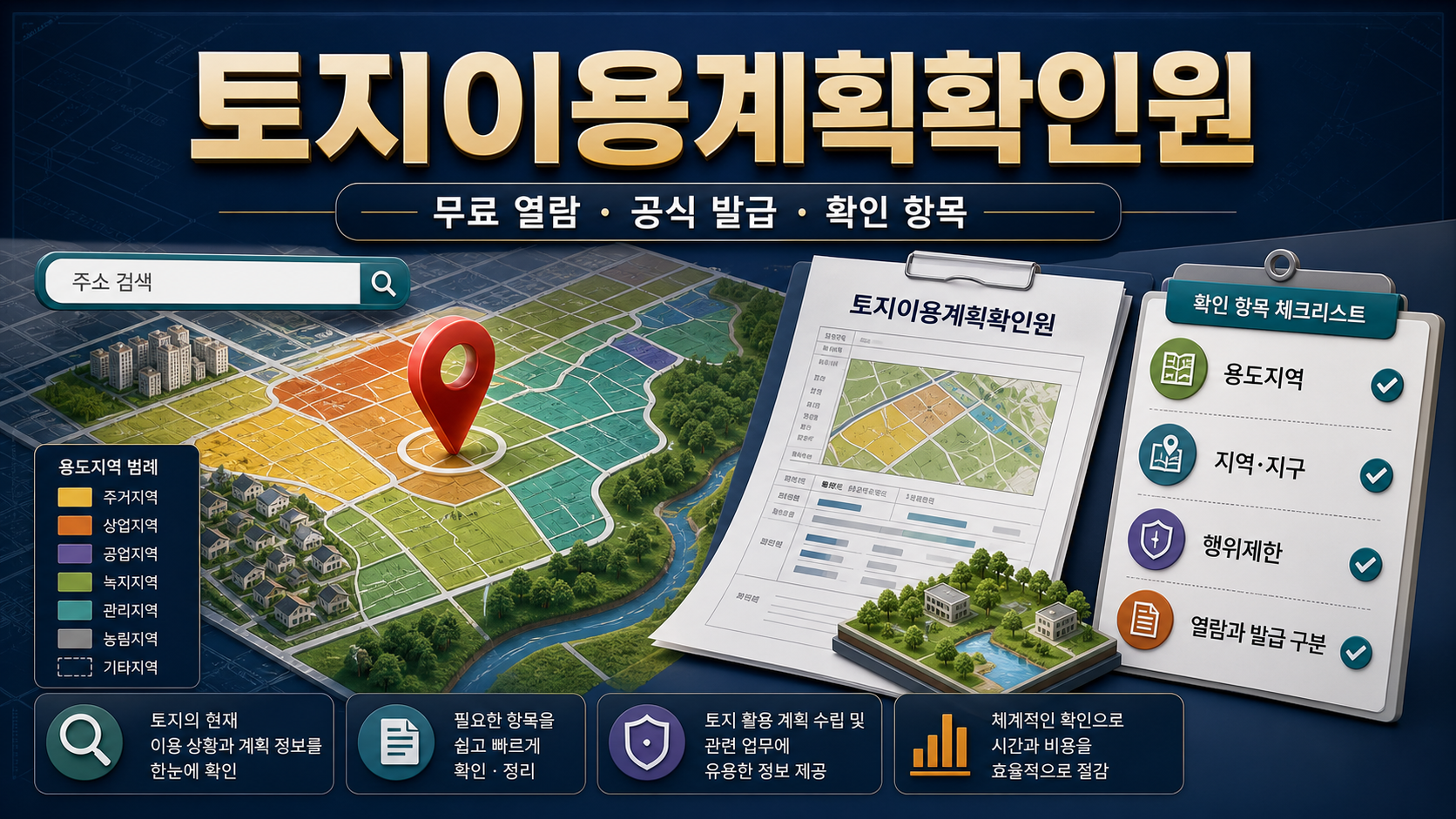 토지이용계획확인원 열람·발급 방법 - 주소 검색부터 제한사항 확인까지 관련 이미지 1