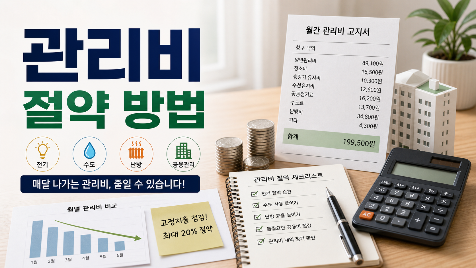 관리비 30% 줄이는 꿀팁: 매달 고정 지출 확실하게 줄이는 방법 총정리 관련 이미지 1
