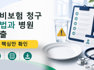 실비보험 청구 방법과 병원 제출 서류 준비 순서 정리 관련 이미지 1