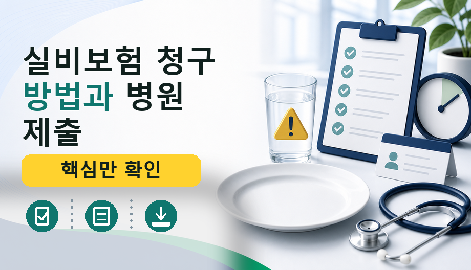 실비보험 청구 방법과 병원 제출 서류 준비 순서 정리 관련 이미지 1