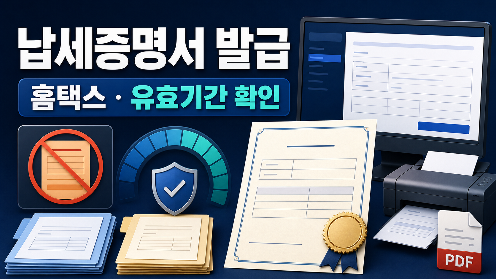 납세증명서 홈택스 발급과 유효기간 확인 관련 이미지 1