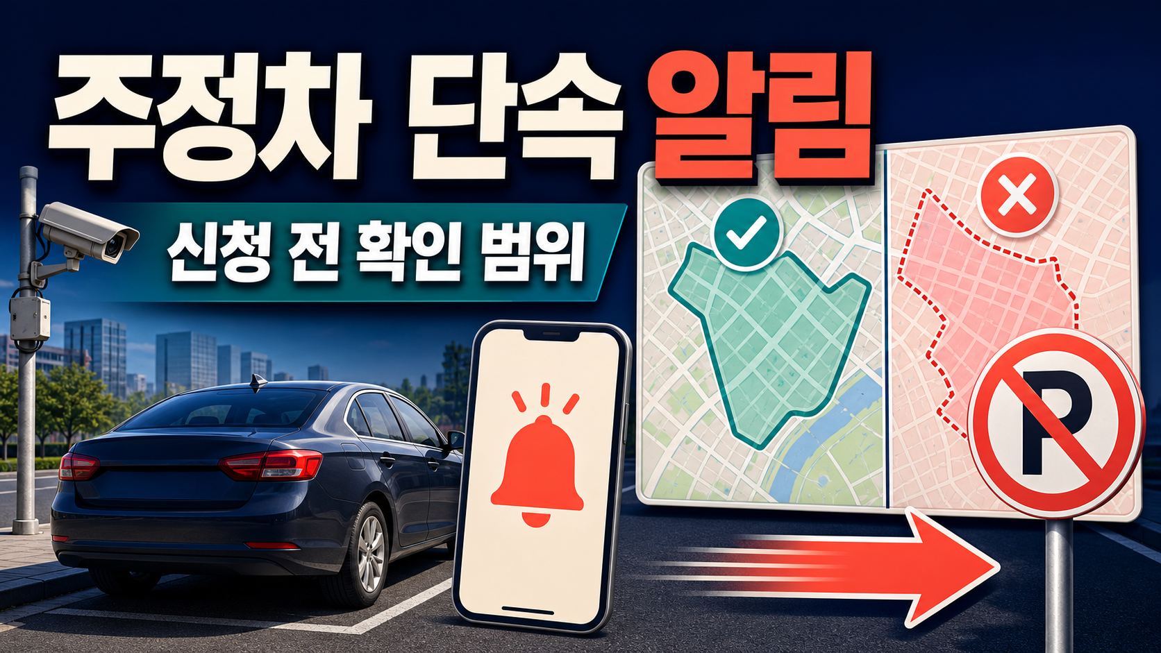주정차 단속 알림 신청 전 알아둘 범위 관련 이미지 1