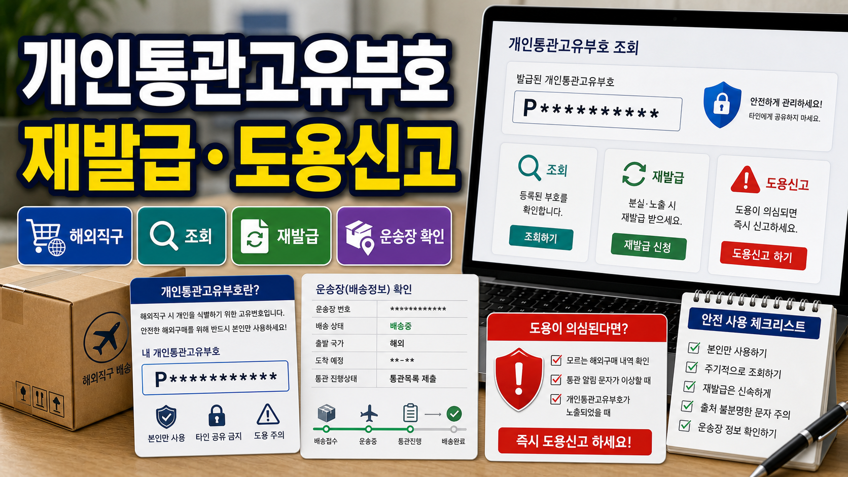 개인통관고유부호 재발급 도용신고 해외직구 전 확인 순서 관련 이미지 1