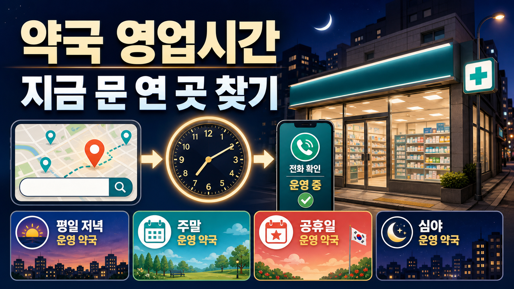 약국 영업시간 지금 문 연 곳 찾는 가장 빠른 방법 관련 이미지 1