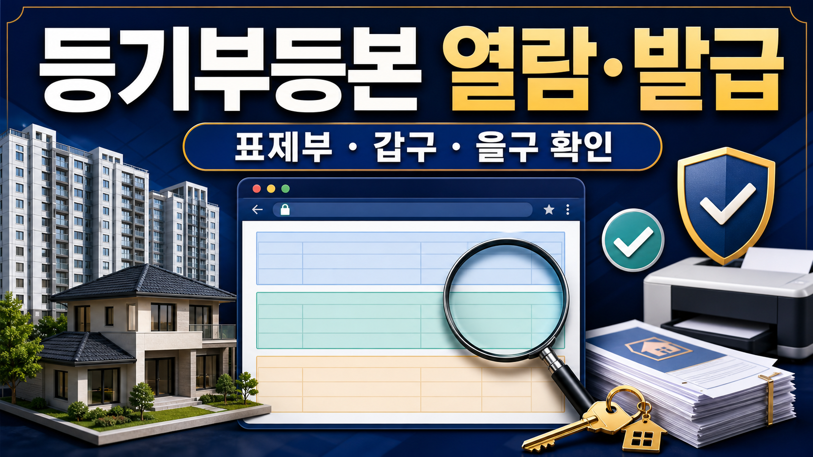 등기부등본 인터넷 열람·발급과 갑구 을구 보는 법 관련 이미지 1