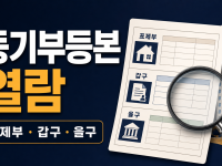 등기부등본 열람 - 인터넷등기소에서 권리관계 확인하는 법 관련 이미지 1