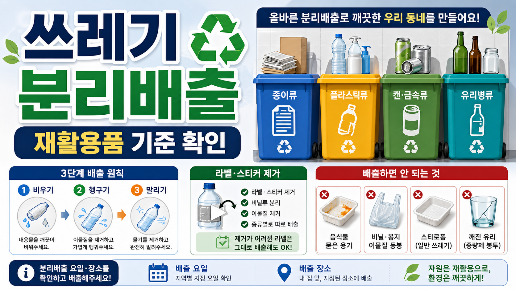 쓰레기 분리배출 재활용품 기준 확인법 관련 이미지 1