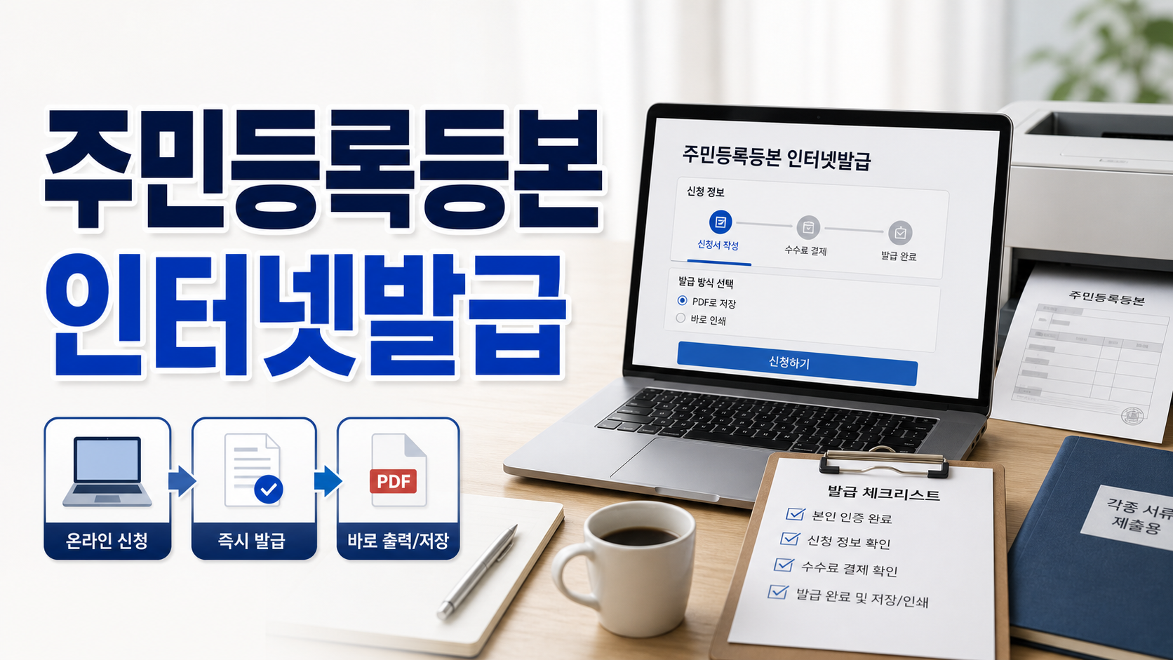 주민등록등본 인터넷발급, 5분 안에 끝내는 초간단 가이드 (feat. 발급 전 필수 체크리스트) 관련 이미지 1