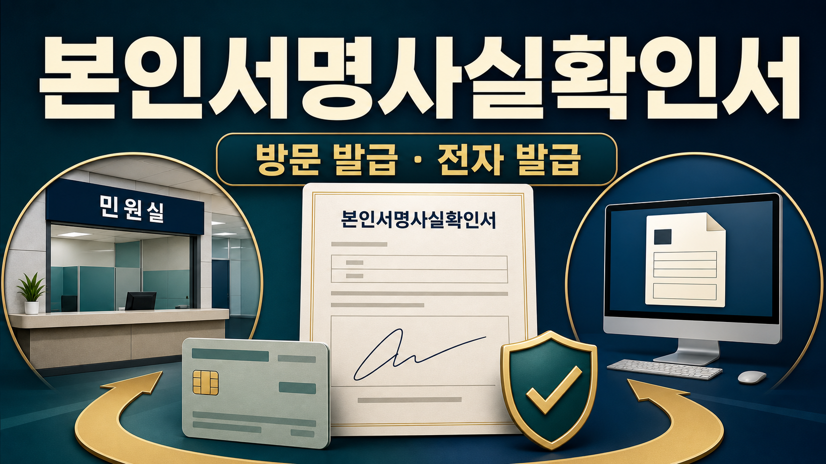 본인서명사실확인서 - 인감증명서 대체 발급 방법 관련 이미지 1