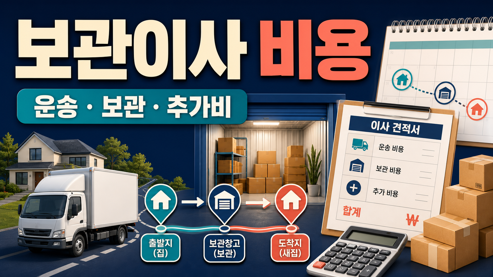 보관이사 비용을 나누는 항목과 견적 질문 관련 이미지 1