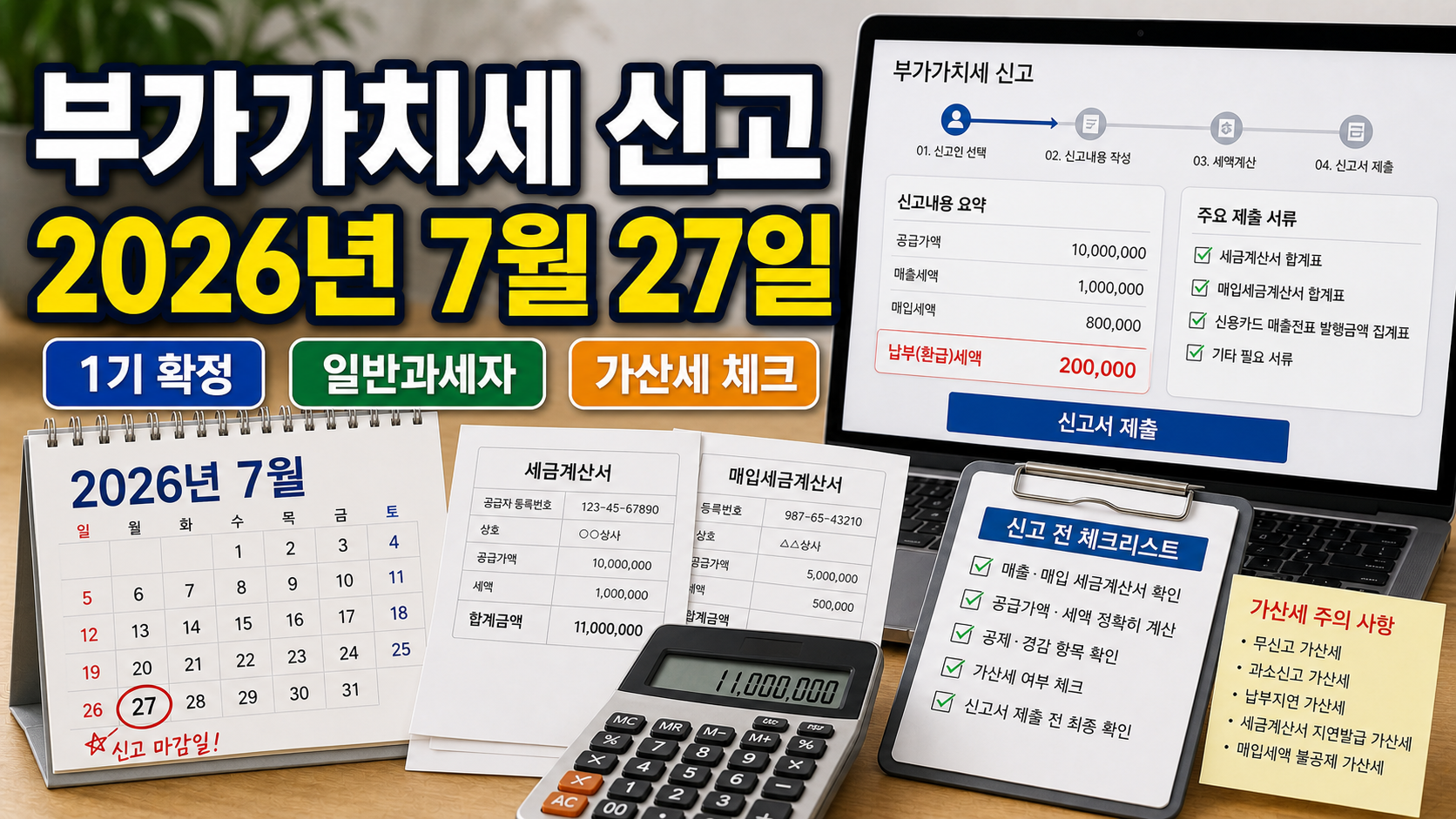 부가가치세 확정신고 2026년 7월 27일 대상자 체크 관련 이미지 1