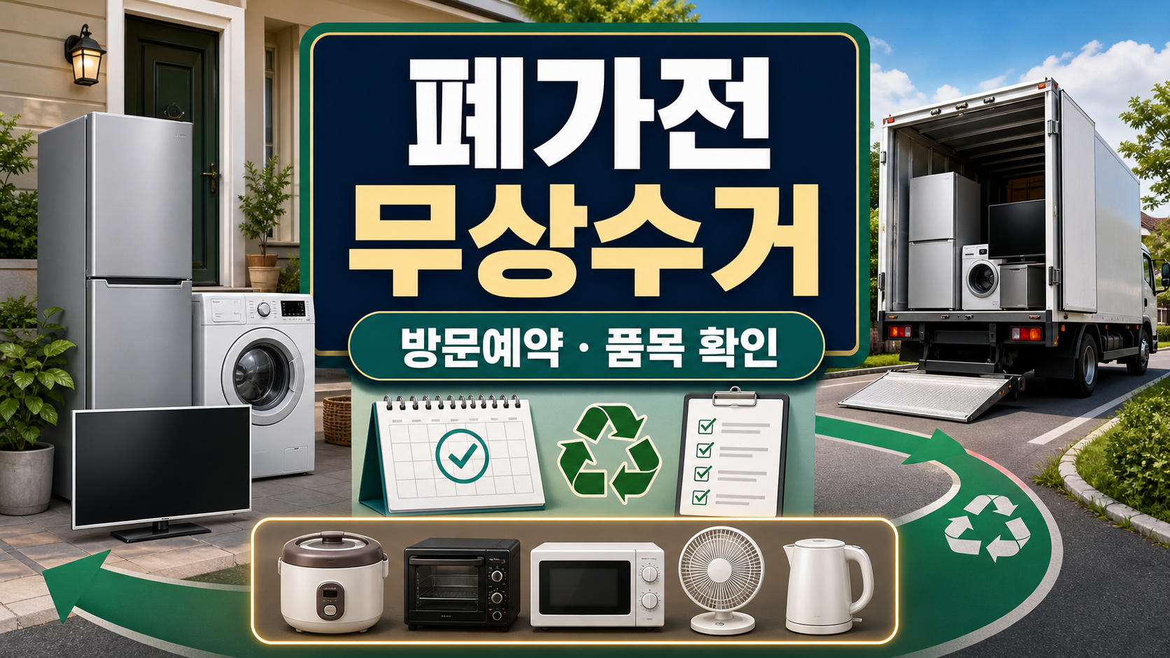 폐가전 무상수거 신청 방법: 방문예약·수거품목·배출 준비 체크 관련 이미지 1