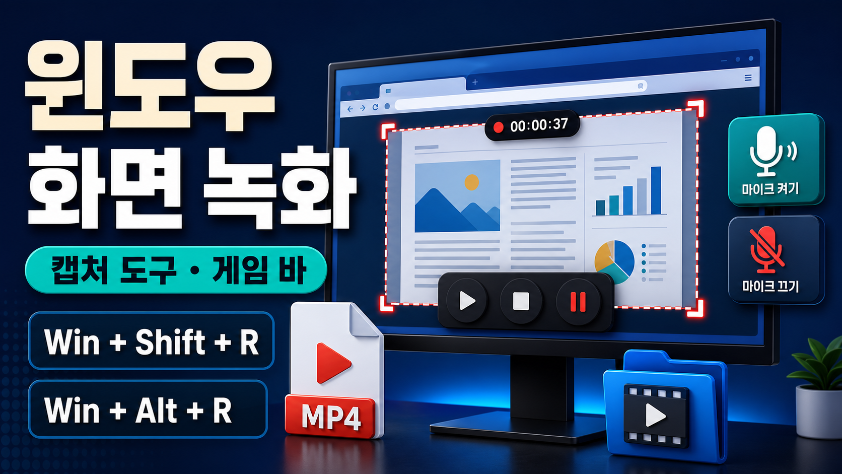 윈도우 화면 녹화 방법 - 캡처 도구·게임 바 단축키와 저장 위치 관련 이미지 1
