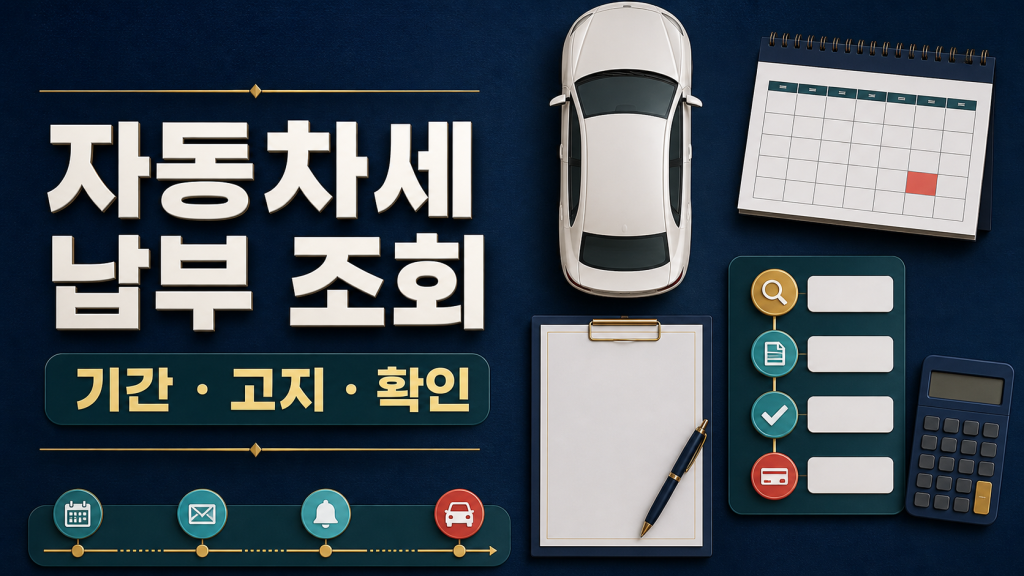 자동차세 납부 조회: 위택스 확인과 연납·환급 정리 관련 이미지 1