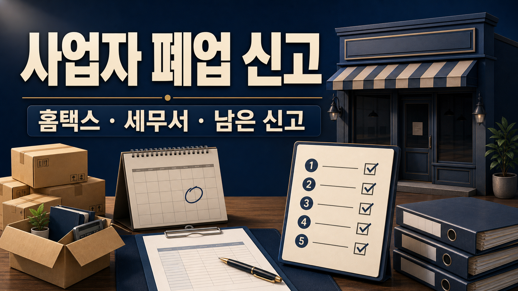 사업자 폐업 신고 방법: 홈택스·세무서 절차와 남은 신고 관련 이미지 1