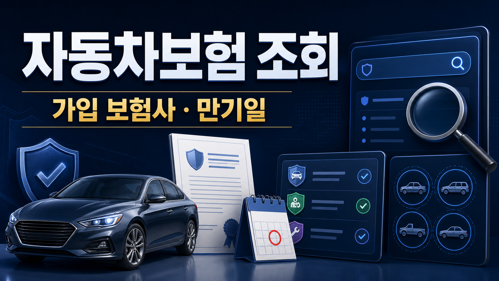 자동차보험 조회 방법: 가입 보험사와 만기일 찾기 관련 이미지 1