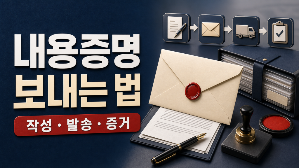 내용증명 보내는 법: 작성부터 배달 확인까지 실전 순서 관련 이미지 1