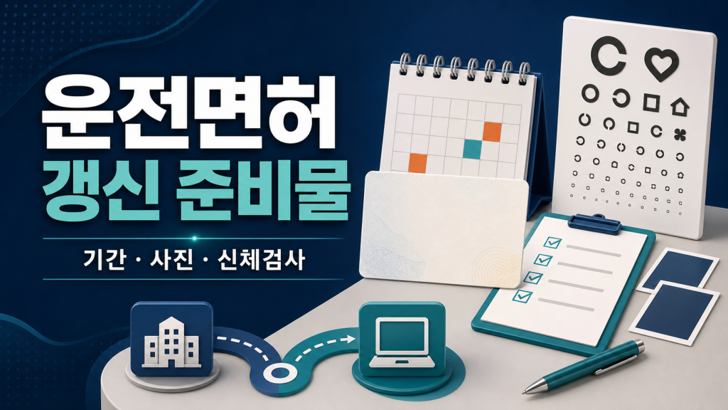 운전면허 갱신 준비물: 1종·2종·70세 이상 구분 관련 이미지 1