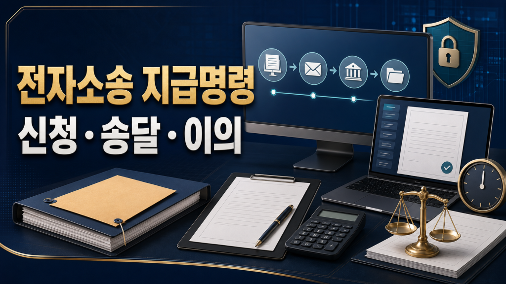 전자소송 지급명령 신청: 송달·이의·강제집행 흐름 관련 이미지 1