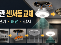 현관 센서등 교체: 차단기·배선·감지범위 안전점검 관련 이미지 1