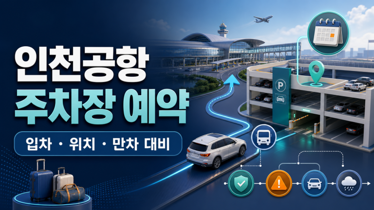 인천공항 주차장 예약: 터미널·입차시간·감면 체크 관련 이미지 1