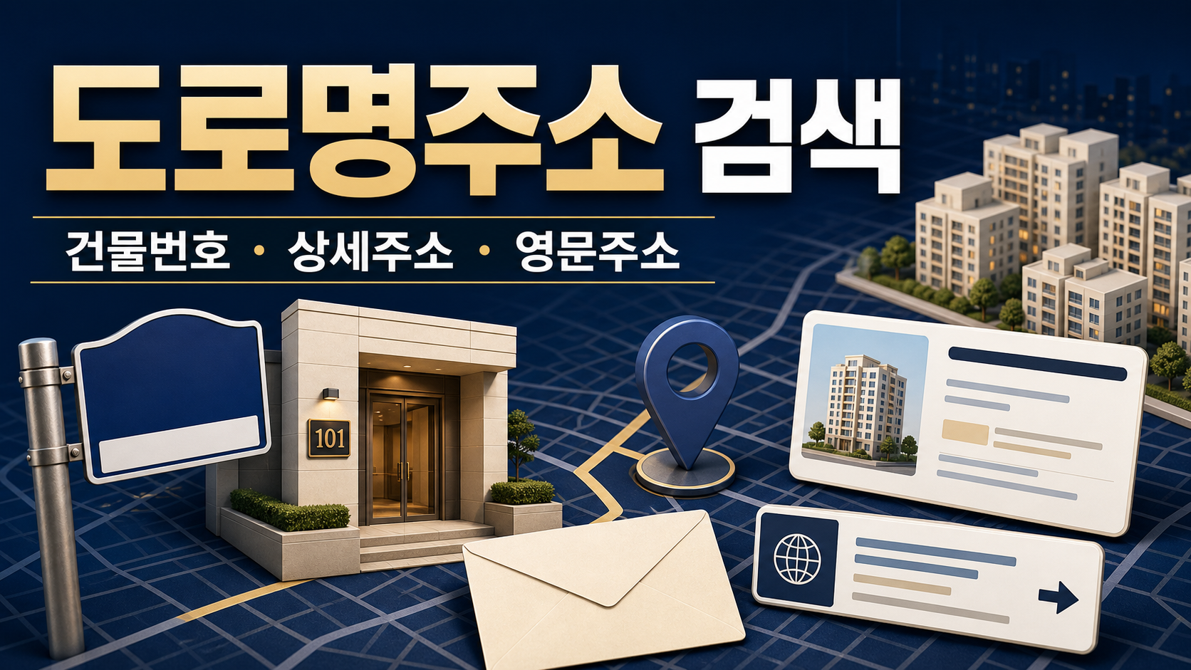 도로명주소 검색 방법: 건물번호·상세주소·영문주소 찾기 관련 이미지 1