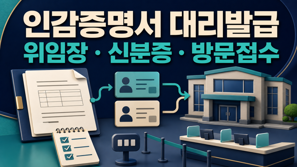 인감증명서 대리발급: 위임장·신분증·용도 확인 관련 이미지 1
