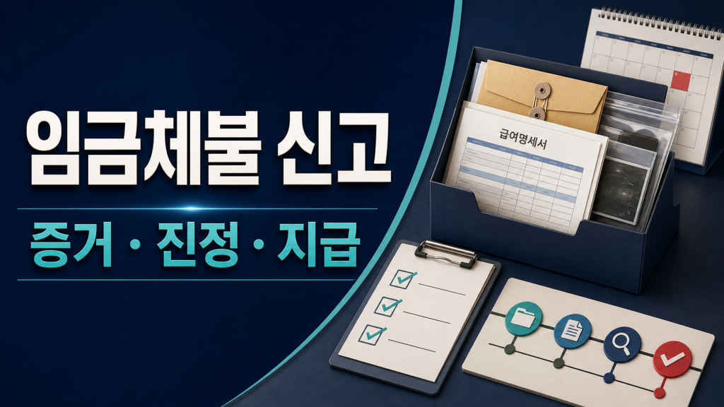 임금체불 신고 방법: 증거 정리와 노동포털 접수 순서 관련 이미지 1