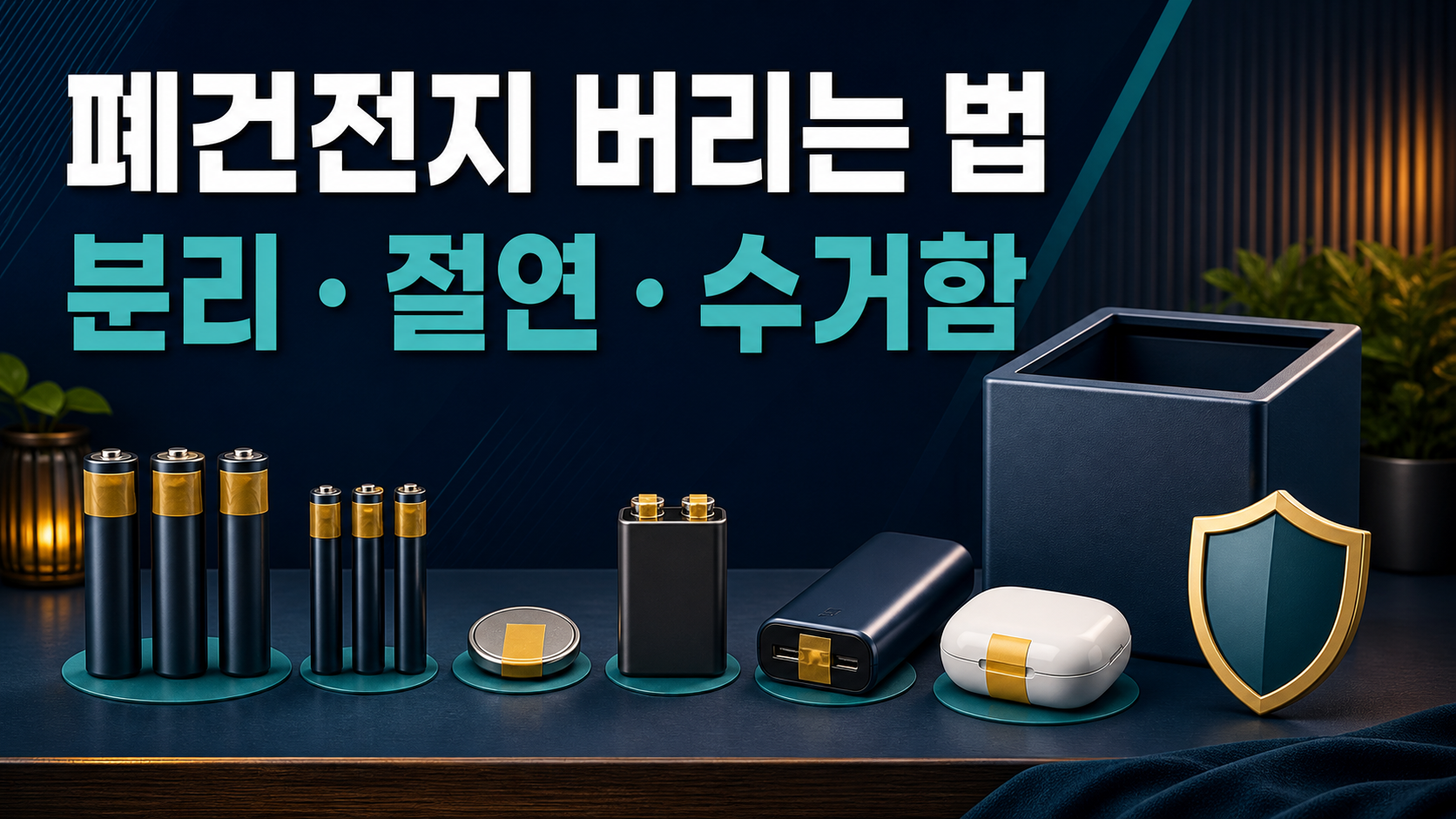 폐건전지 버리는 법: 종류별 분리와 수거함 찾기 관련 이미지 1