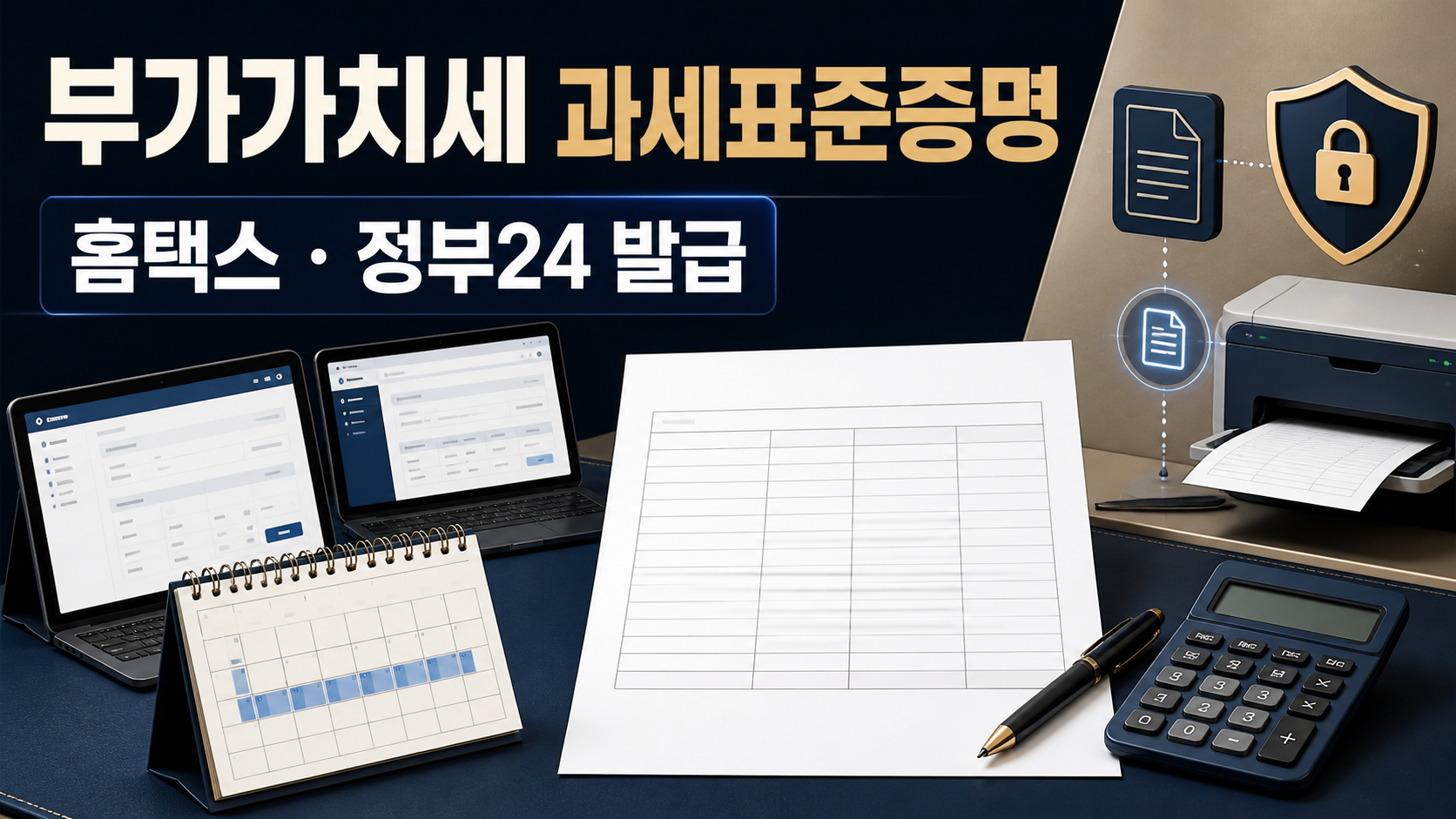 부가가치세 과세표준증명원 발급: 홈택스·정부24 이용법 관련 이미지 1